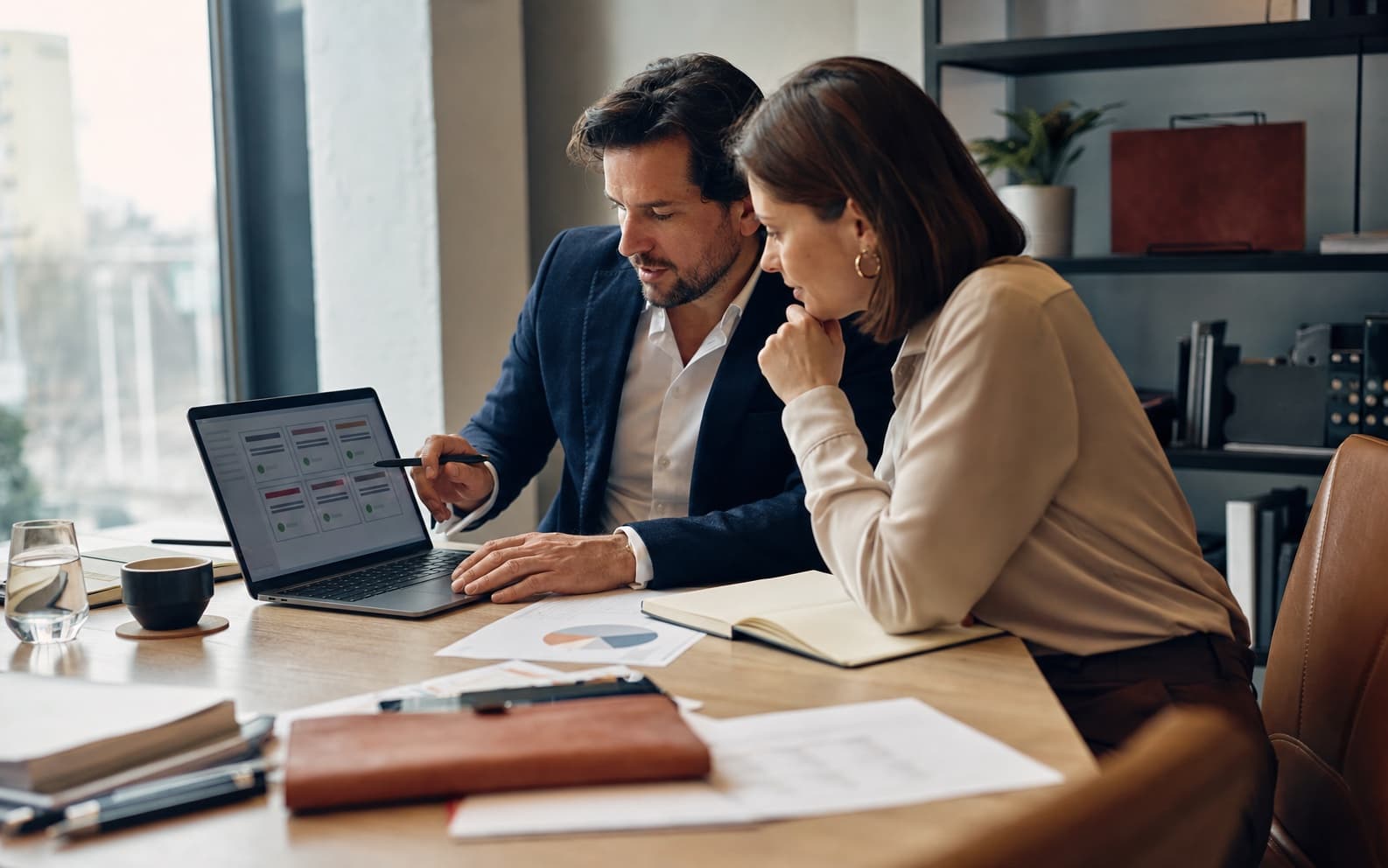 Decision-makers compare providers surfaced in an AI answer before contacting sales